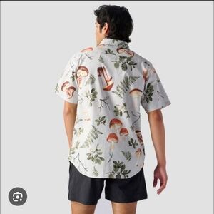 NWT Backcountry Ripstop Mushroom 🍄 Fungi Button Down Shirt